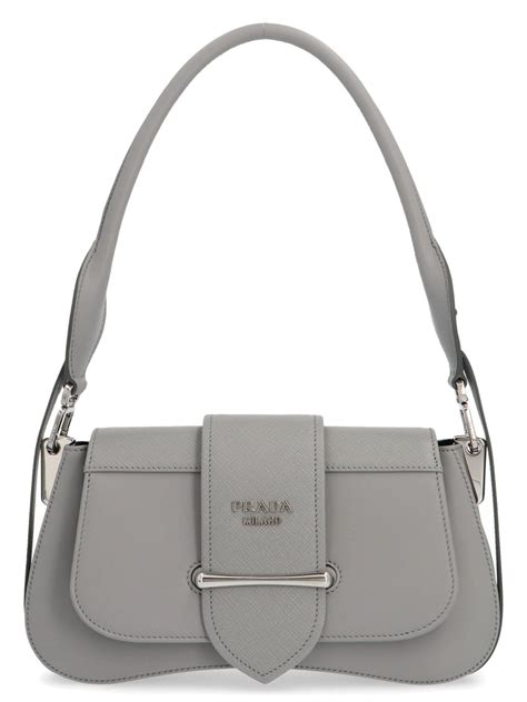 prada bags gray|Prada leather bag women black.